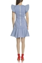 TED BAKER-Γυναικείο mini φόρεμα TED BAKER NEMERA γαλάζιο λευκό